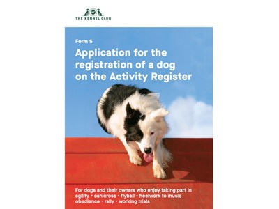 Activity Register form - cover